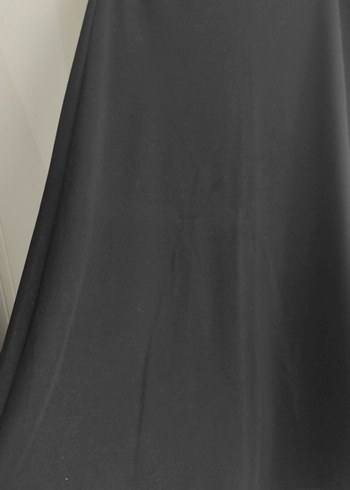 Siyah Drapeli midi Kadın Etek - Görsel 3