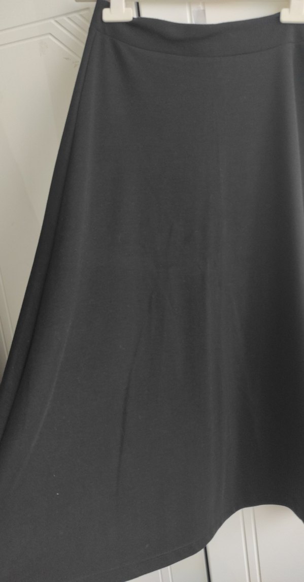 Siyah Drapeli midi Kadın Etek - Görsel 3