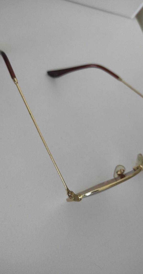 Parlak Bej Retro Kadın Güneş Gözlüğü - Görsel 3