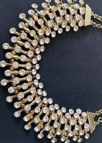 Beden Zara Taşlı Altın Renkli Kolye