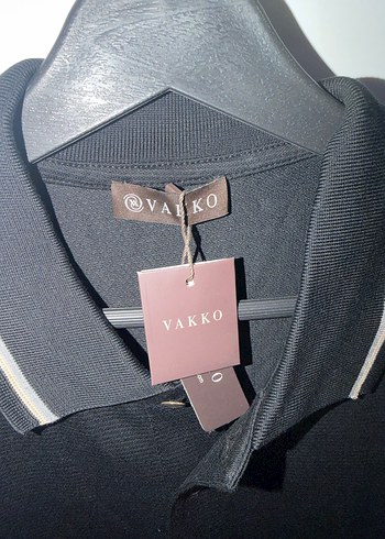 Siyah Düğmeli Erkek Polo Tişört - Görsel 2