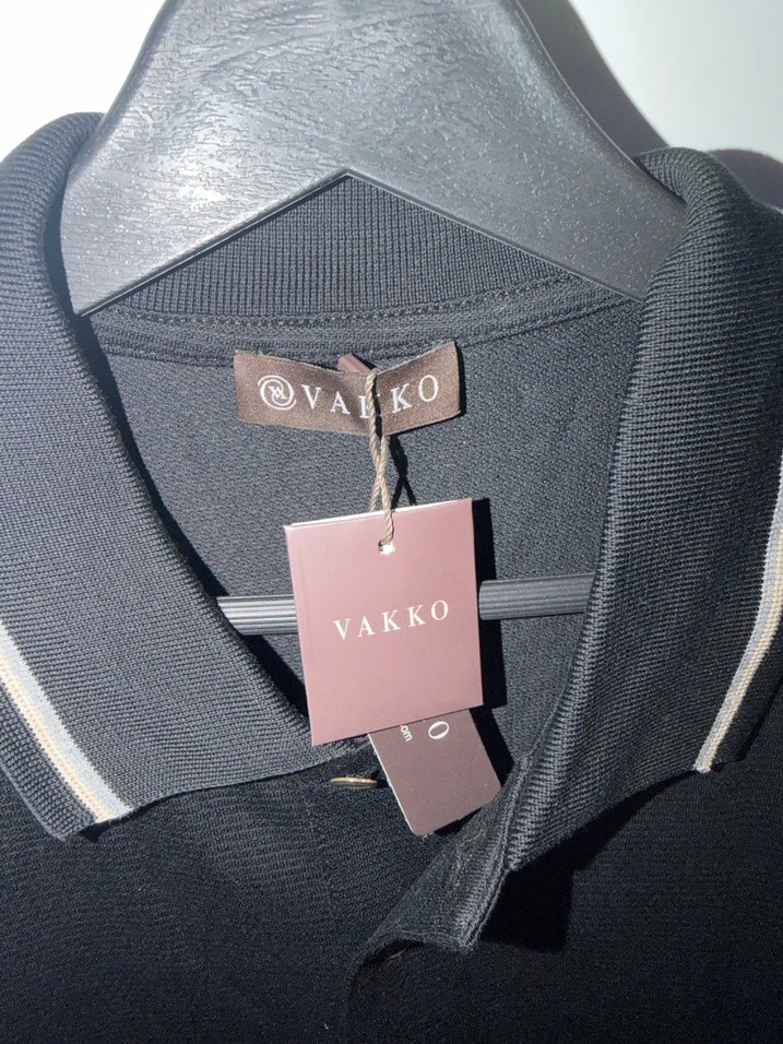 Siyah Düğmeli Erkek Polo Tişört - Görsel 2