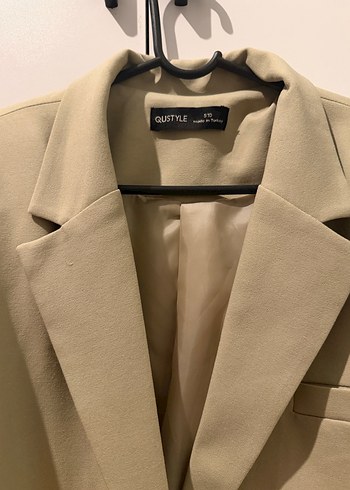 Bej Kadın Midi Blazer Ceket - Görsel 2