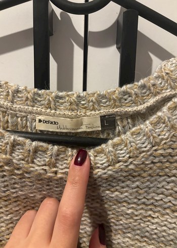 Bohem Tarzı Uzun Kollu Örgü Kadın Kazak - Görsel 2