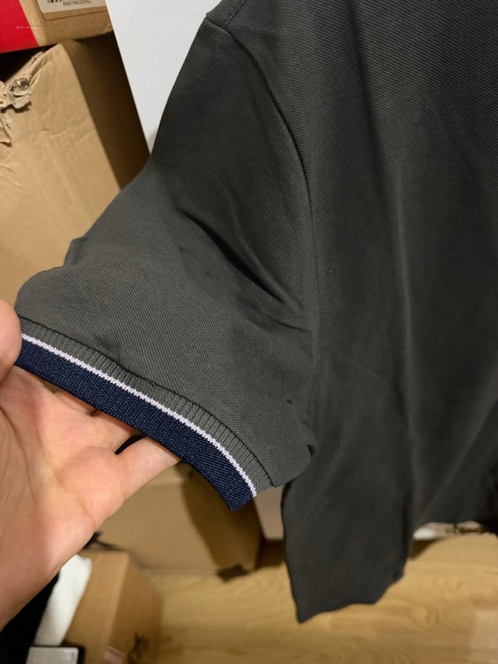 Gri Kısa Kollu Polo Tişört - Görsel 2