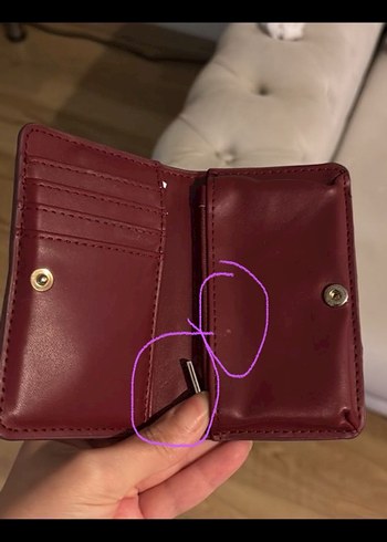 Bordo mango Cüzdan - Görsel 4