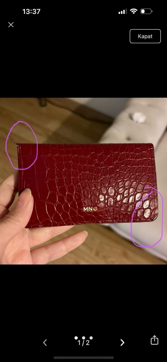 Bordo mango Cüzdan - Görsel 3