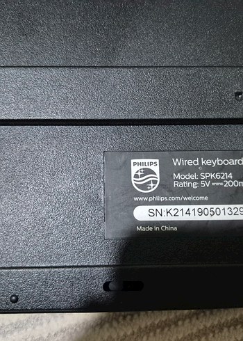 Philips Siyah Kablolu Klavye - Görsel 5