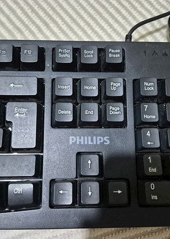 Philips Siyah Kablolu Klavye - Görsel 2