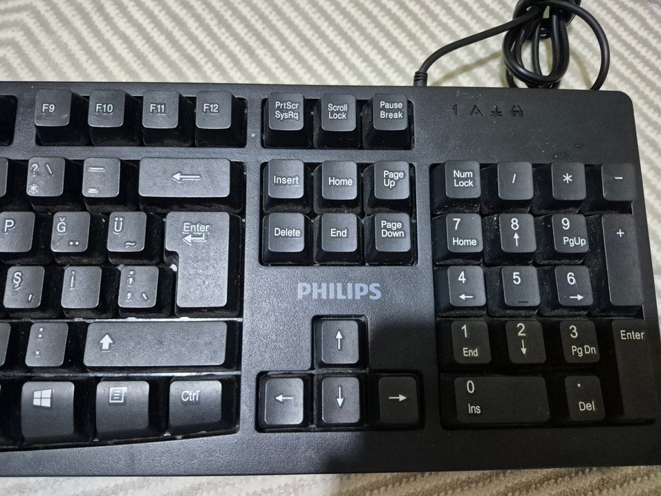 Philips Siyah Kablolu Klavye - Görsel 2