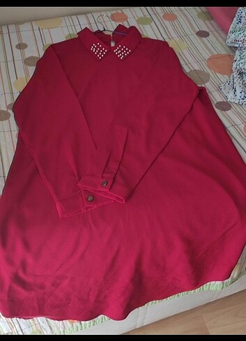 Kırmızı tunik (elbise )