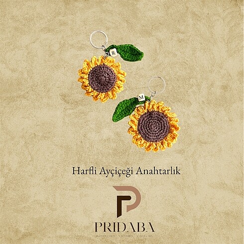 Örgü harf anahtarlık