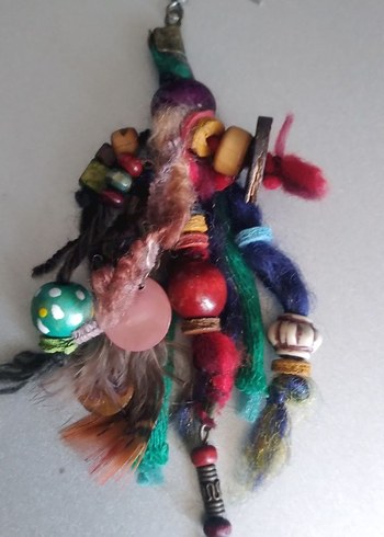 Renkli Bohem Püsküllü Kadın Küpe - Görsel 5