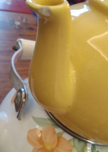 alti emaye ustu porselen caydanlik - Görsel 4