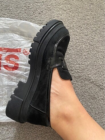40 Beden siyah Renk Loafer Babet