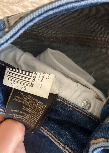 28 Beden mavi Renk Kadın Mavi Normal Boy Denim Jean