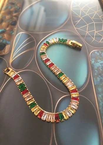 Renkli Taşlı Kadın Bileklik - Görsel 2