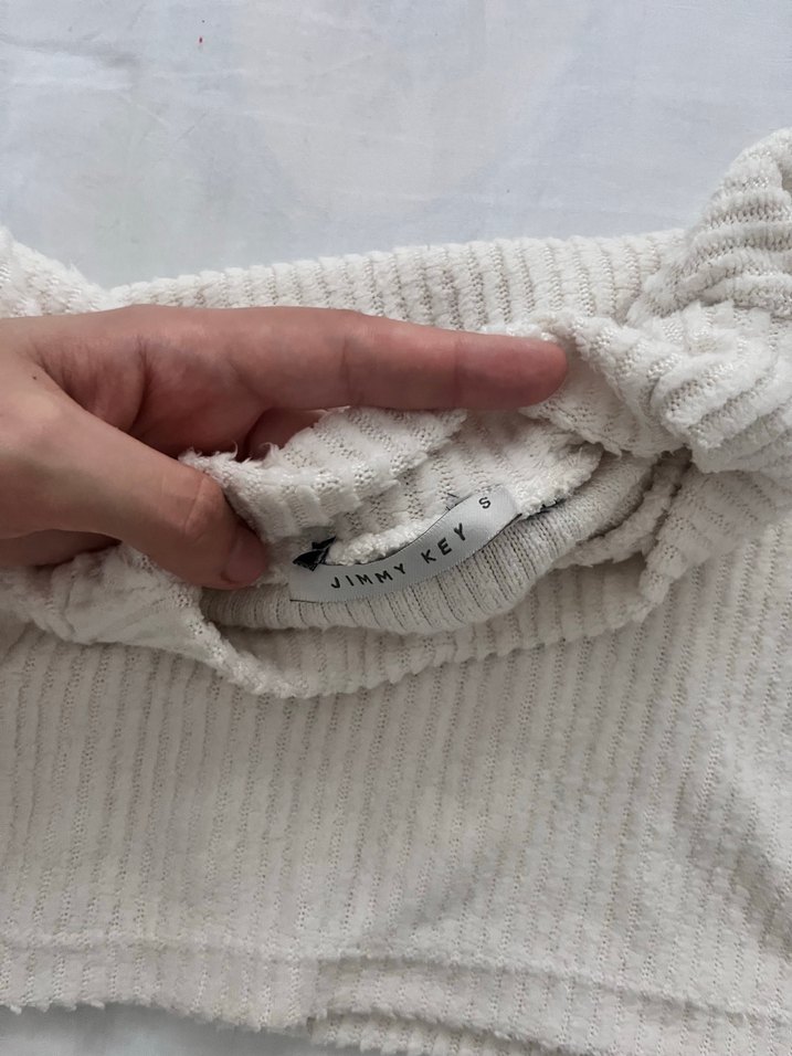 Bej Yüksek Yaka Kadın Triko Kazak - Görsel 3