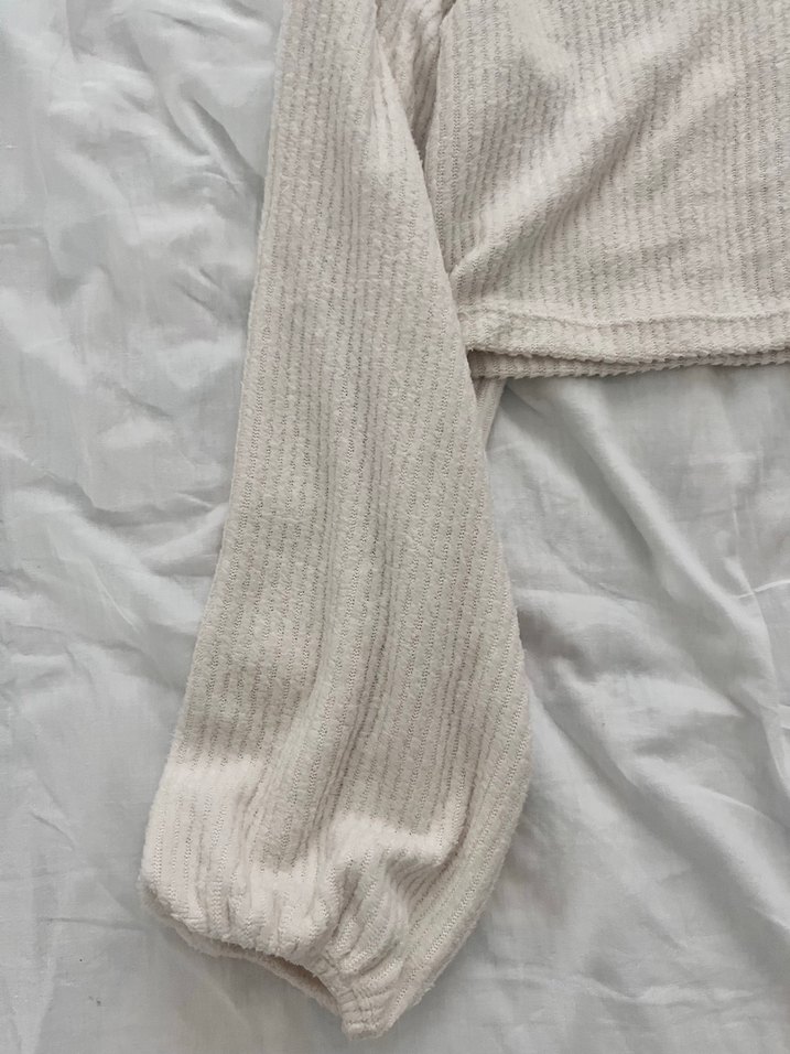 Bej Yüksek Yaka Kadın Triko Kazak - Görsel 2