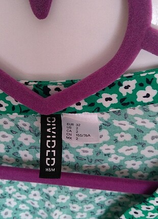 32 Beden yeşil Renk H&M Bağlamalı Bluz ????