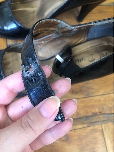 36 Beden siyah Renk Siyah Rugan Kısa Topuklu Ayakkabı