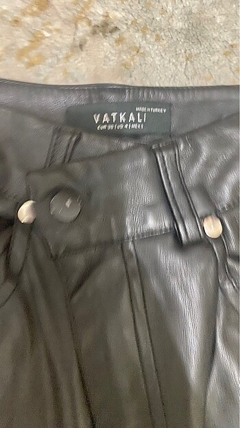 s Beden siyah Renk Deri pantolon