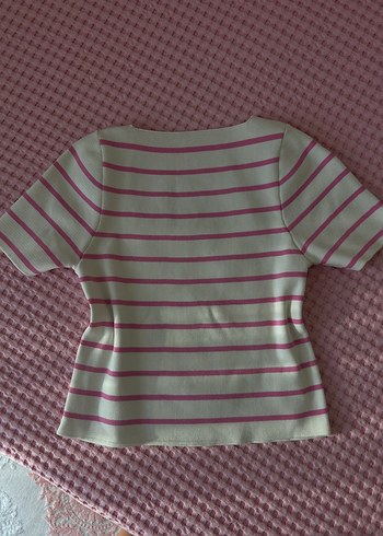 Pembe çizgili crop - Görsel 2