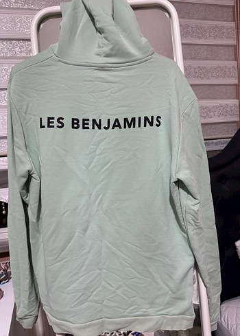 Les Benjamins Mint Yesili Kapusonlu Les Benjamins Sweatshirt