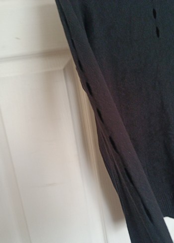 i Siyah Yün Kadın Kazak - Görsel 2