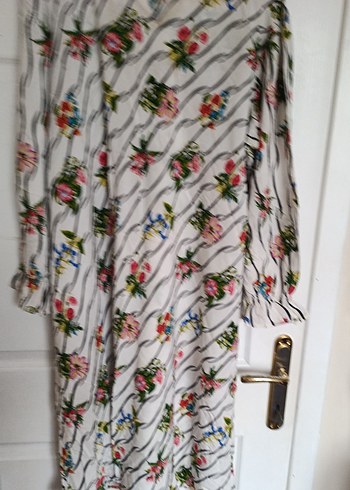 Bohem Uzun Desenli Hamile Tunik - Görsel 2