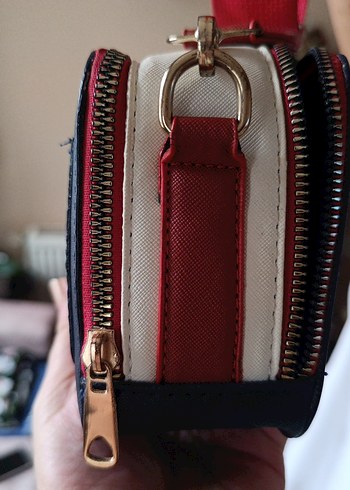 Zincir Detaylı Gri Deri Kadın Çanta - Görsel 4