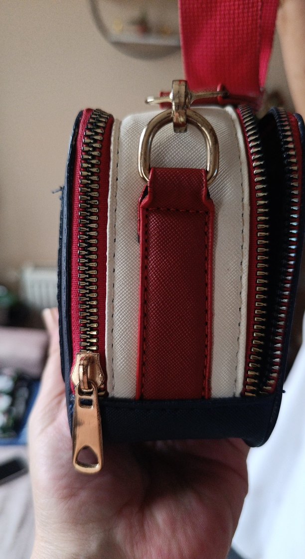 Zincir Detaylı Gri Deri Kadın Çanta - Görsel 4