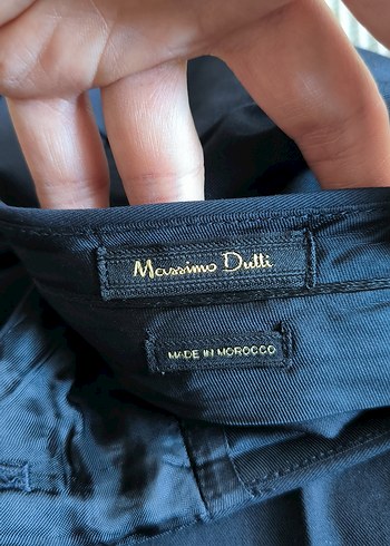 Massimo Dutti Lacivert Sik Pantolon