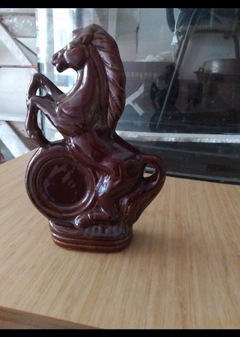 Kahverengi At Figürin porselen - Görsel 2