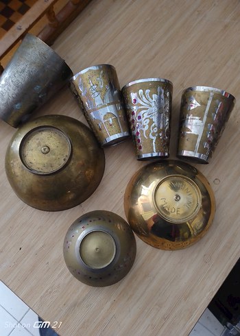 Altın Renkli piriç Kase ve Bardak Seti - Görsel 3