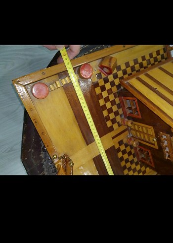 Kahverengi Ahşap Ev Oyuncak - Görsel 6