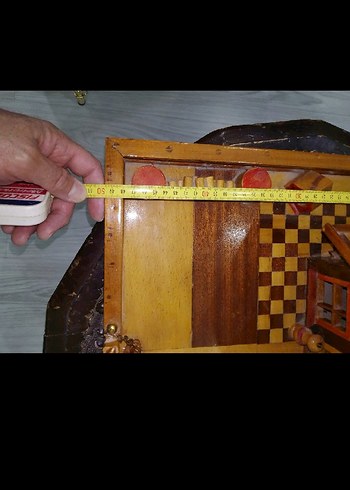 Kahverengi Ahşap Ev Oyuncak - Görsel 7