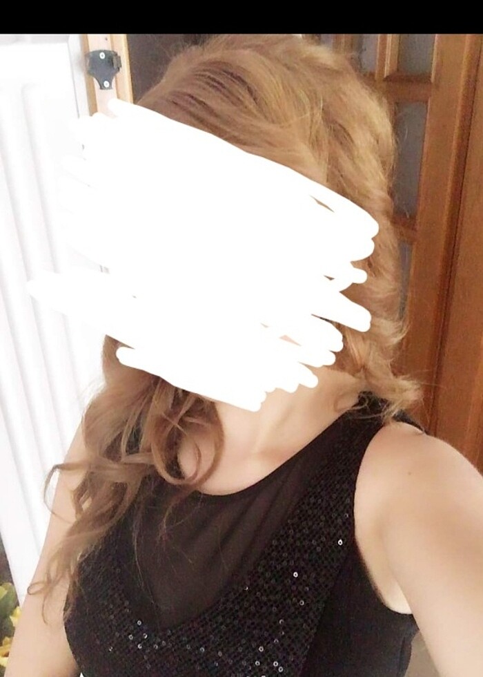 Siyah ince kadife kumaş abiye elbise - Görsel 3