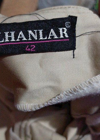 Bej Midi Keten Pilili Kadın Etek - Görsel 7