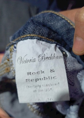 Kadın Mavi Kot Midi Pantolon - Görsel 7