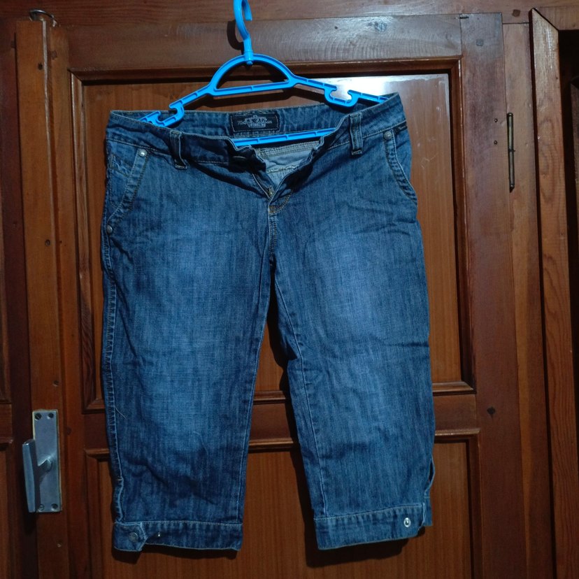 Kadın Mavi Kot Midi Pantolon - Görsel 2