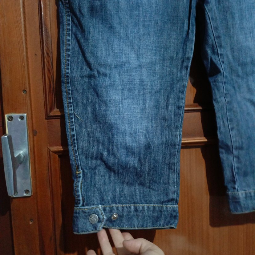 Kadın Mavi Kot Midi Pantolon - Görsel 3