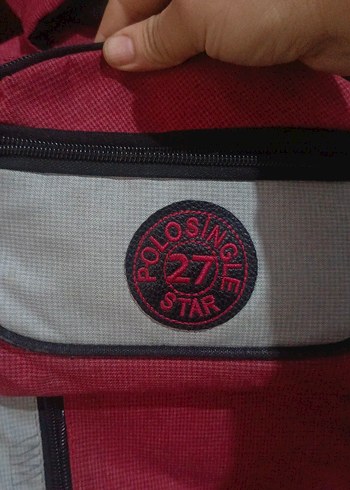 Fermuarlı Kırmızı Kadın Sırt Çantası - Görsel 3