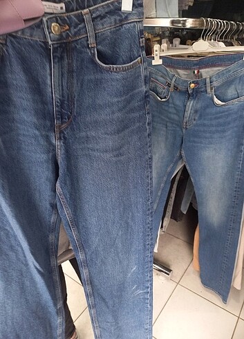 38 Beden mavi Renk Zara Mom Jean 