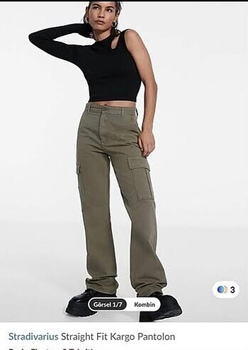 stradivarius kargo pantolon