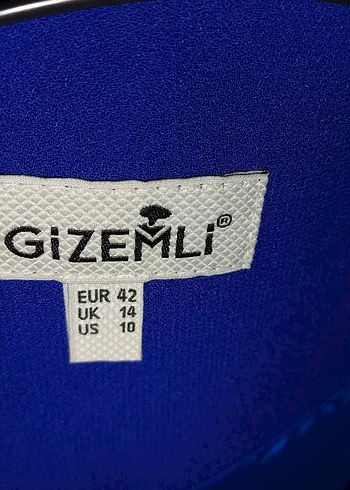 Mavi Düğmeli Kadın Midi Blazer Ceket - Görsel 3