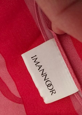 Pembe Parlak Kadın Fular - Görsel 2