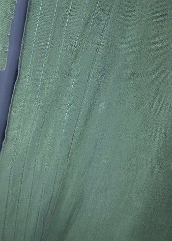Drapeli Koyu Yeşil Kadın Tunik - Görsel 6