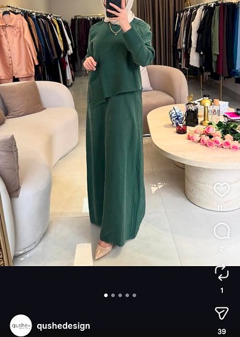 Drapeli Koyu Yeşil Kadın Tunik - Görsel 2