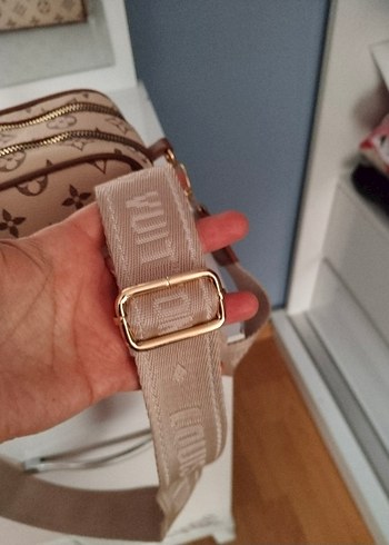 Deri Kahverengi Baskılı Kadın Çanta - Görsel 6